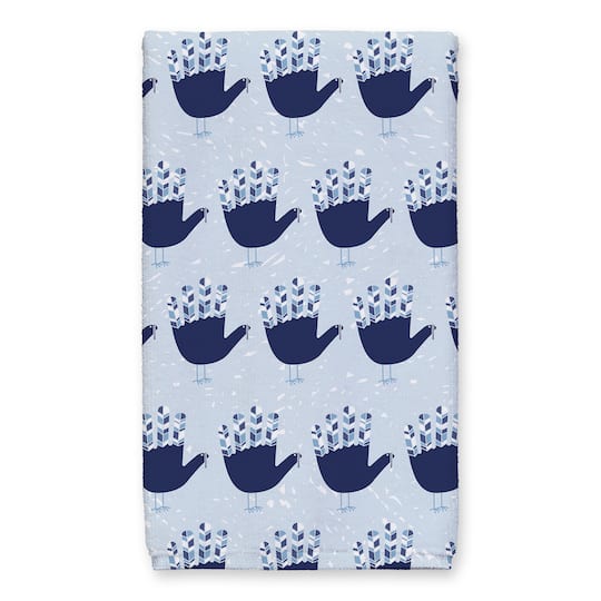 Blue Hand Turkey Tea Towel Set